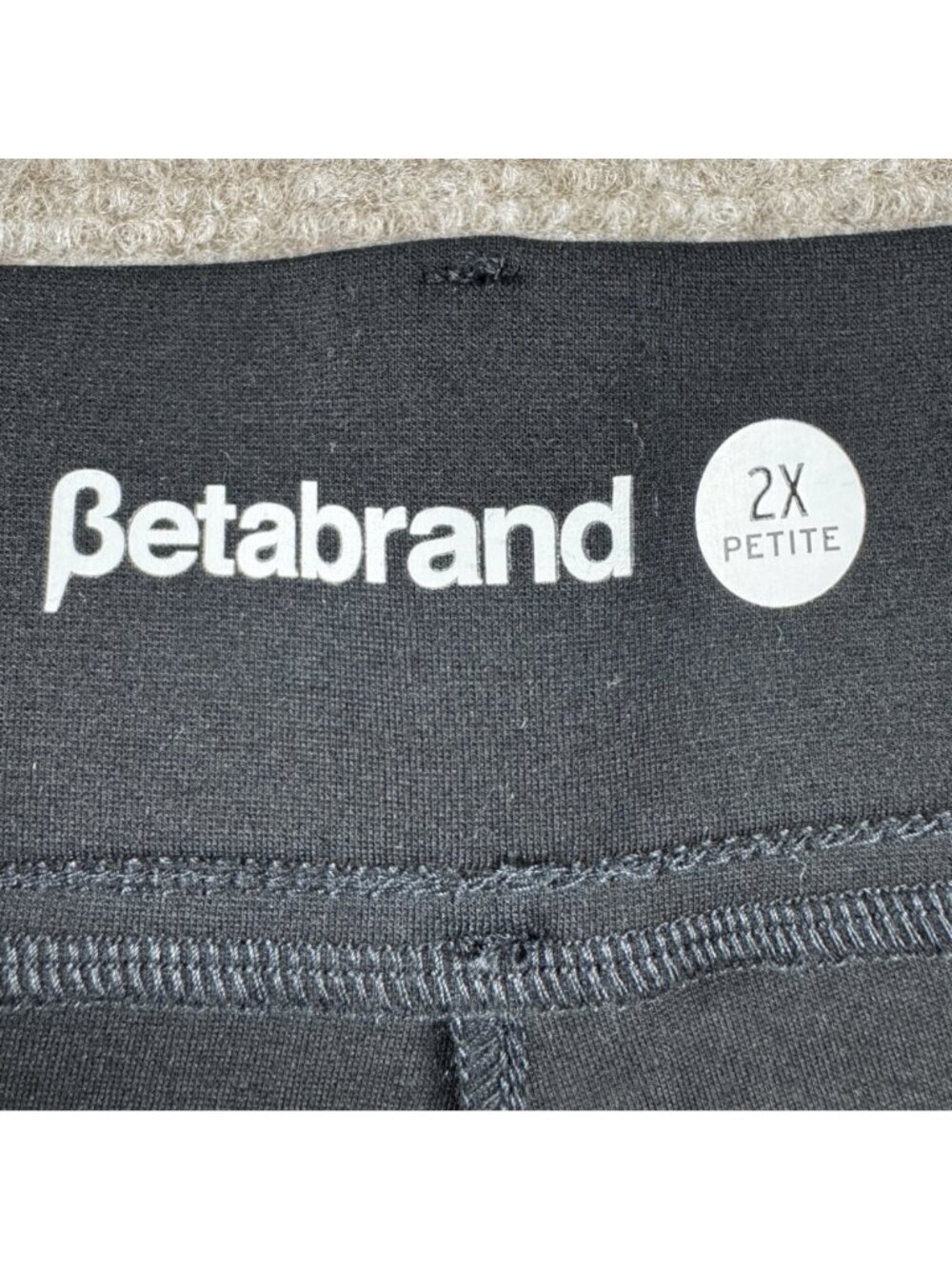 Betabrand Two-Pocket Bootcut Dress Pant Yoga Pants 2XP Black Ponte Knit Workwear - Picture 5 of 10